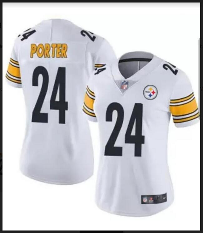 Youth Pittsburgh Steelers #24 PORTER white 2024 Nike NFL jersey 